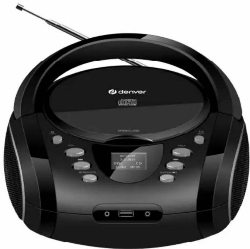 DENVER TDB10 - Estéreo portátil con CD TDB-10 - 1