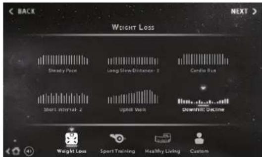 Cardiostrong TX30 - Programmes prédéfinis - 1