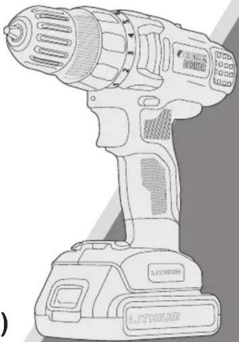 BLACK & DECKER LDX220 - LA PERCEUSE SANS FIL DE 20V MAX\* MANUEL D'INSTRUCTIONS - 1