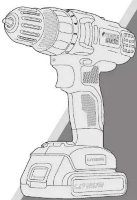 BLACK & DECKER LDX220 - TALADRO INALÁMBRICO DE 20V MÁX\* MANUAL DE INSTRUCCIONES - 1