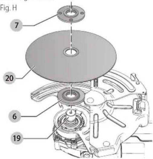 DEWALT DWE46166N - Installation de meules sans moyeu (Fig. G, H) - 3