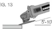DEWALT D28114N - SURFACE FINISHING WITH SANDING FLAP DISCS (FIG. 13) - 1