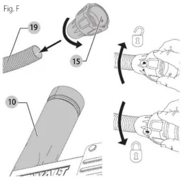 DEWALT DWE46202 - Dépoussiérage (Fig. F) - 1