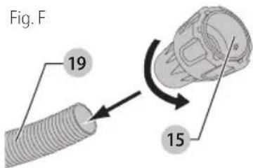 DEWALT DWE46202 - Extracción de polvo (Fig. F) - 1