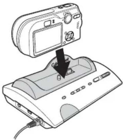 SONY CSSPHB - Placing the camera on the Cyber-shot Station - 1