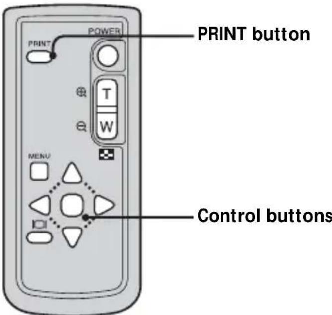 SONY CSSPHA - ■ Printing still images using the Remote Commander (In index mode) - 1