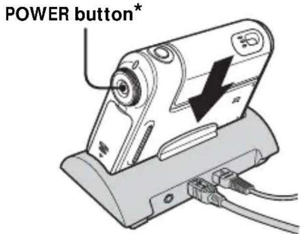 SONY CSSPHA - Place the camera on the Cyber-shot Station and turn on the camera. - 2