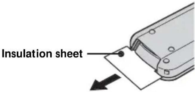 SONY CSSPHA - ■ Removing the insulation sheet - 1