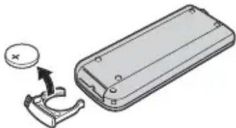 SONY CSSPHA - Retirez la pile bouton au lithium de son support. - 1