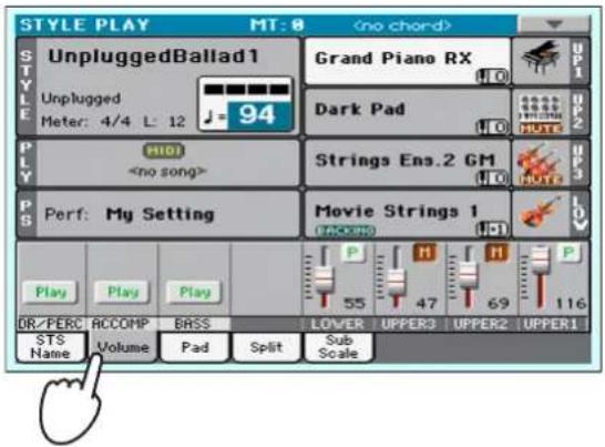 KORG PA300 - Activier/couper les pistes du Style - 1