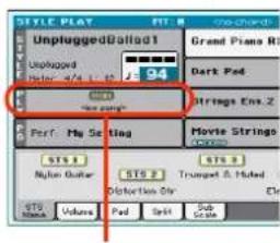 KORG PA300 - Appuyez sur le bouton SONG PLAY pour passer en mode Song Play. - 3