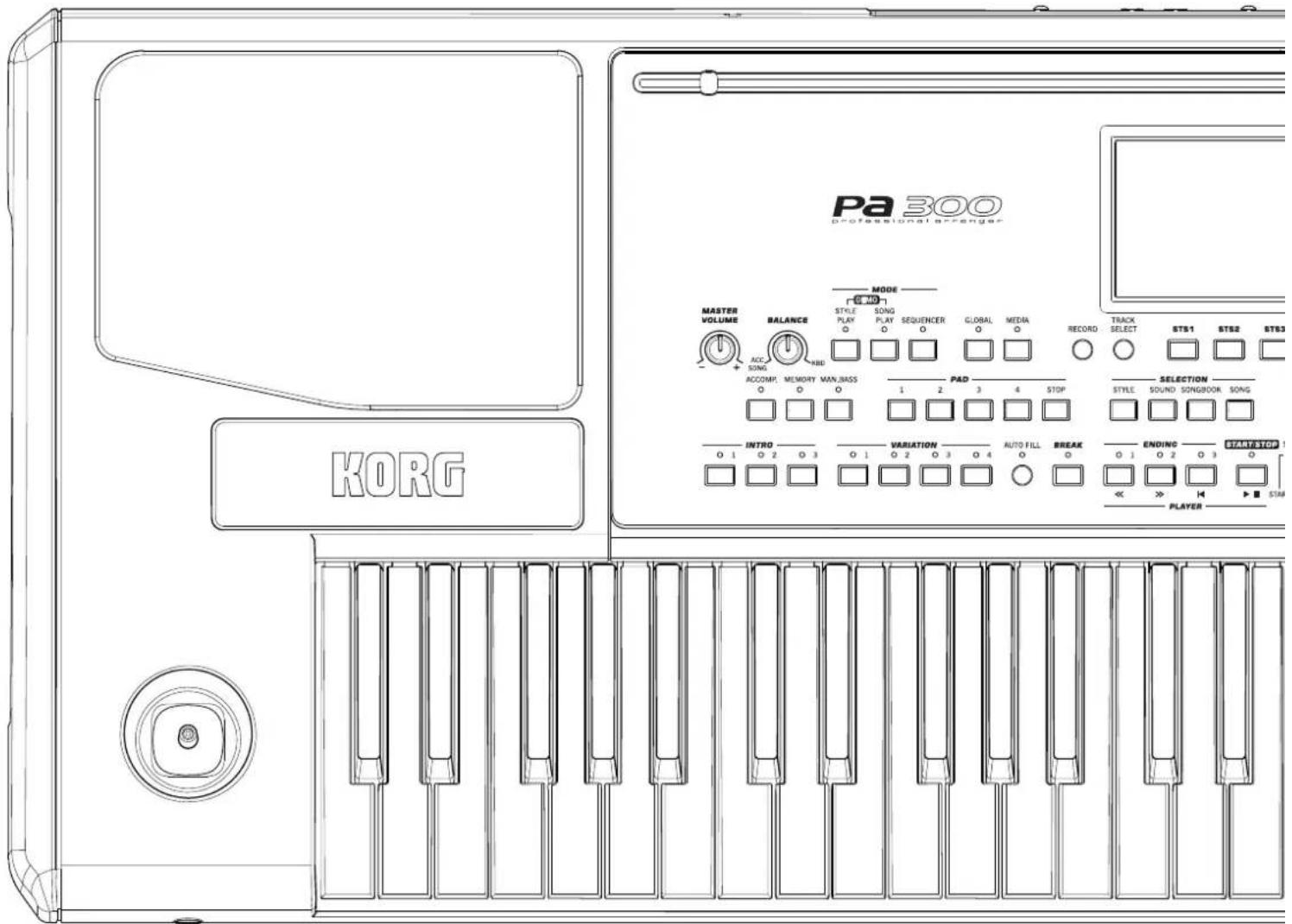KORG PA300 - Présentation - 1