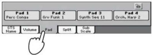KORG PA300 - Les pads - 1