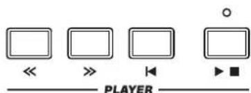 KORG PA300 - Commandes du lecteur (Player) - 1
