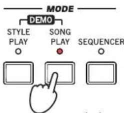 KORG PA300 - Appuyez sur le bouton SONG PLAY pour passer en mode Song Play. - 1