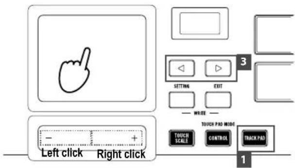 KORG Triton taktile 49 - Utilización de la unidad como ratón de suordenador - 1