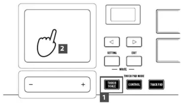 KORG Triton taktile 49 - Interpretación con el panel táctil (escala de toque) - 1