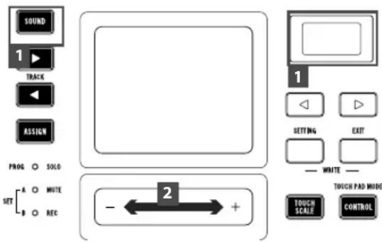 KORG Triton taktile 49 - Choosing the program - 1