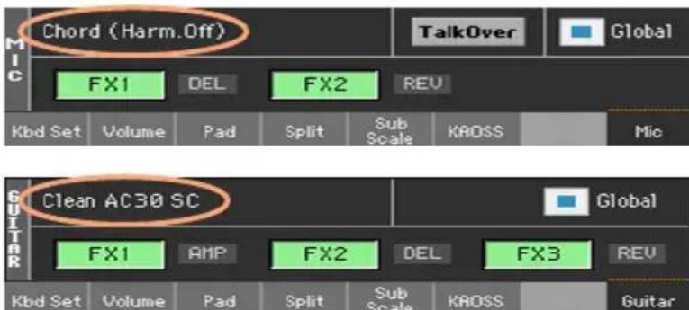 KORG PA1000 - Sélectionner un preset pour voix/guitare - 1