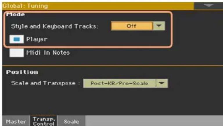 KORG PA1000 - Transposer les morceaux dans une tonalité plus facile - 1