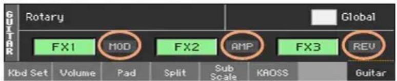 KORG PA1000 - Choisir différents effects - 1