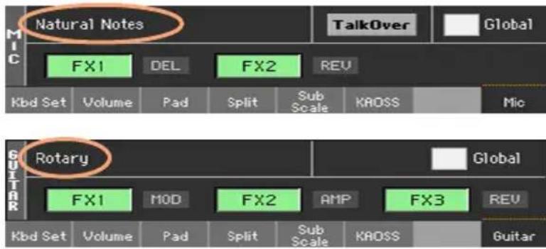 KORG PA1000 - Sélectionner un preset pour voix/guitare - 5