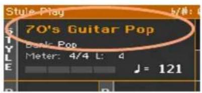KORG PA1000 - Choisir un Style - 4