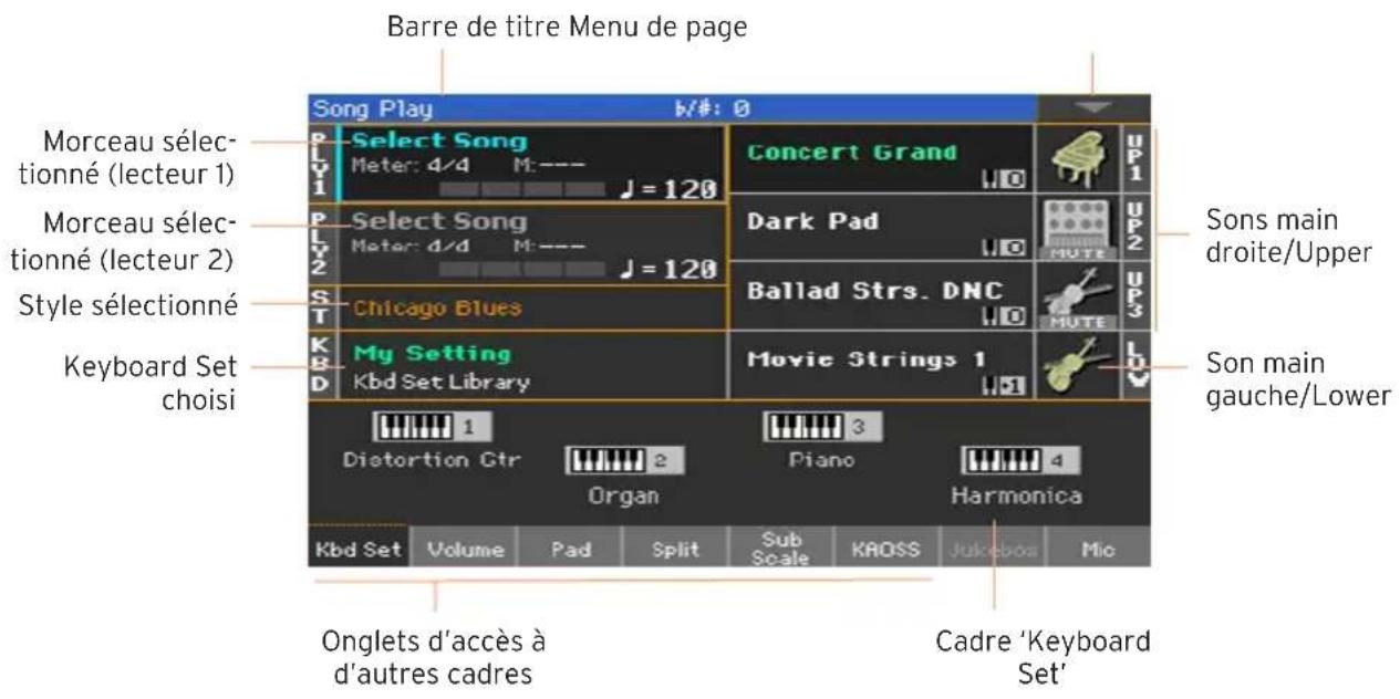 KORG PA1000 - Choisir un morceau - 1
