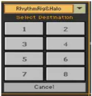 KORG PA1000 - Assigner un preset KAOSS à un des boutons Favorite Preset - 1