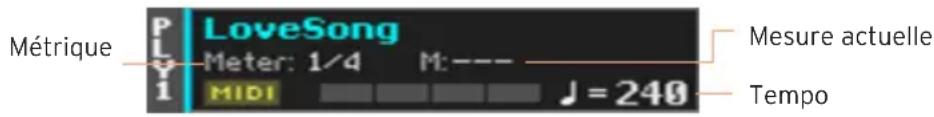 KORG PA1000 - Selectionner un morceau - 1