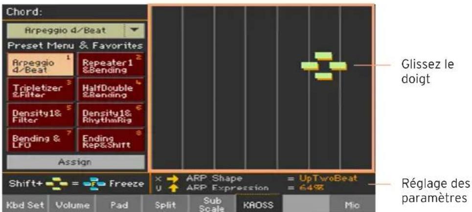 KORG PA1000 - Changer le réglage des paramètres - 1