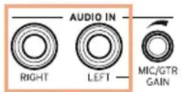 KORG PA1000 - Brancher un dispositif audio de niveau ligne - 1