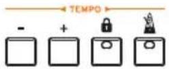 KORG PA1000 - Zone du métronome et du tempo - 1