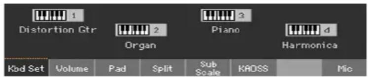KORG PA1000 - Choisir un Keyboard Set d'un Style ou d'une entrée SongBook - 2