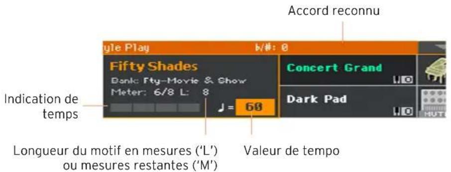 KORG PA1000 - Lancer et arrêté l'accompagnement - 1