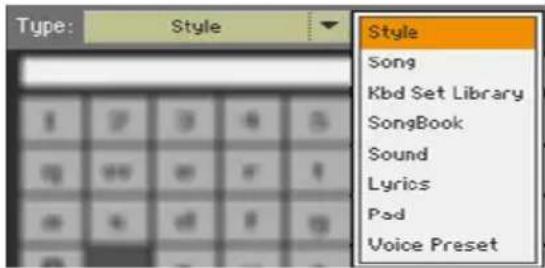 KORG PA1000 - Recherche - 2