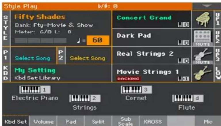 KORG PA1000 - Passer en mode Style Play - 1