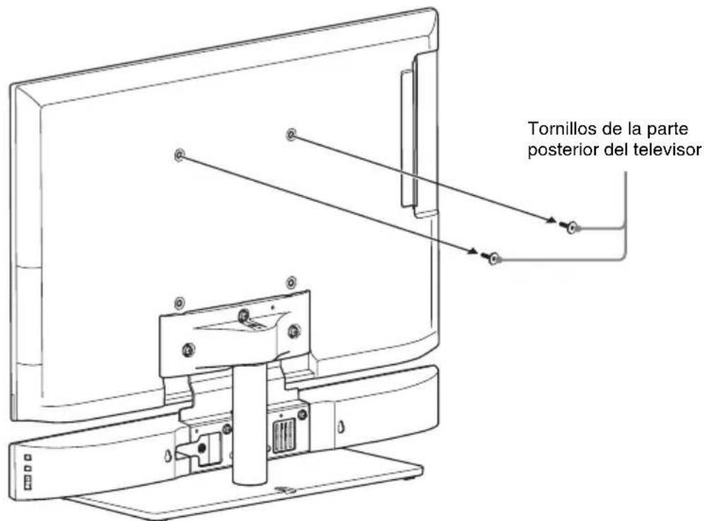 SONY WS40SE1B - Extraiga los tornillos de la parte posterior del televisor. - 1