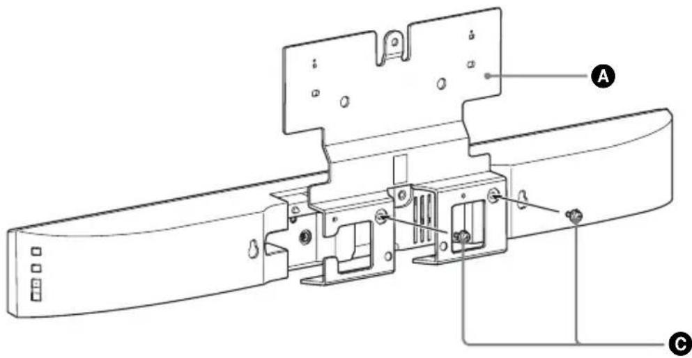 SONY WS40SE1B - Installing the TV Sound Bar System on the TV stand - 5