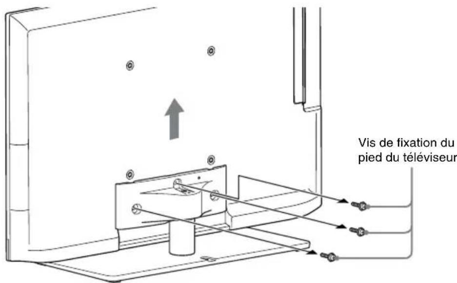SONY WS40SE1B - Installation de la barre de son sur le pied du téléviseur - 1