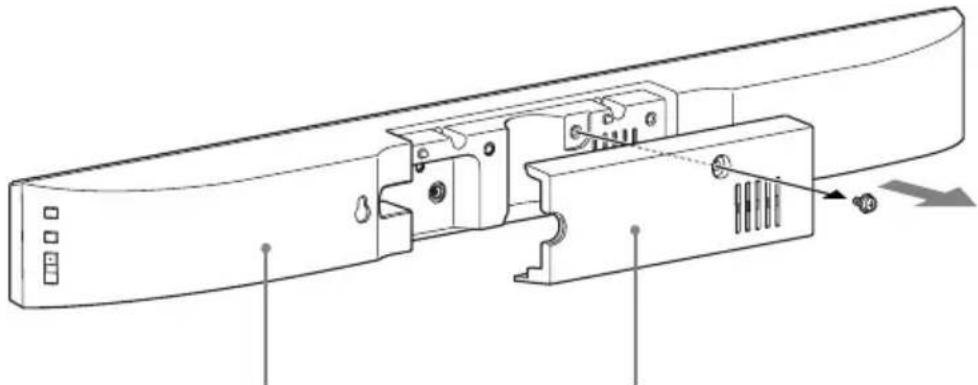 SONY WS32SE1B - Installation de la barre de son sur le pied du téléviseur - 4