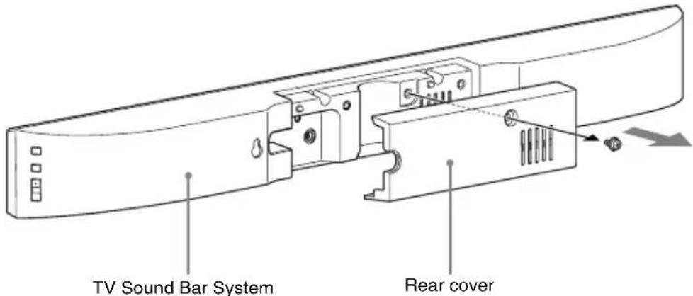 SONY WS32SE1B - Installing the TV Sound Bar System on the TV stand - 4
