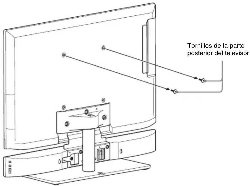 SONY WS32SE1B - Extraiga los tornillos de la parte posterior del televisor. - 1
