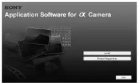 SONY Alpha DSLRA700Z - Mettez l'ordinateur sous tension et insérez le CD-ROM (fourni) dans le lecteur de CD-ROM. - 1