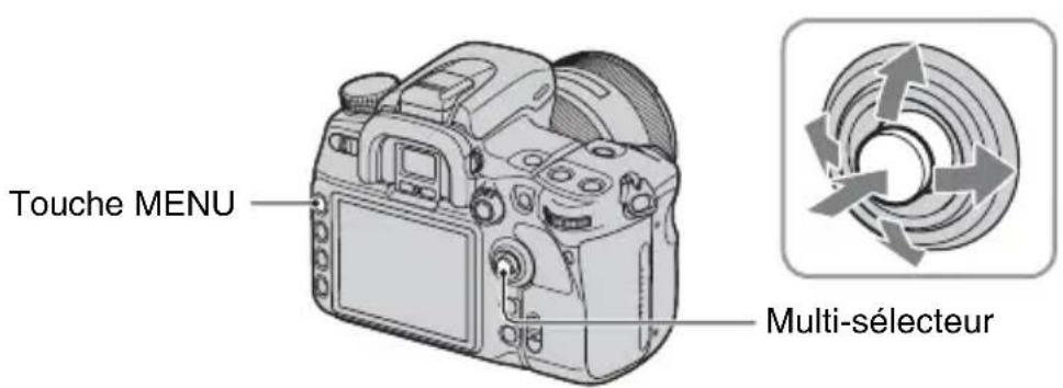 SONY Alpha DSLRA700Z - Comment utiliser le menu - 1