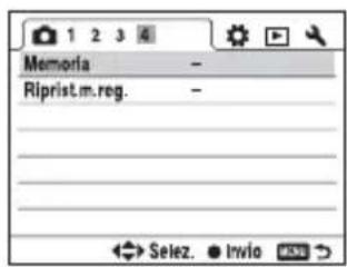 SONY Alpha DSLRA700Z - Per registrar un'impostazione - 1