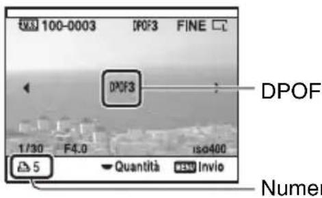 SONY Alpha DSLRA700Z - Per specificare l'impostazione DPOF su immagini selezionate - 1