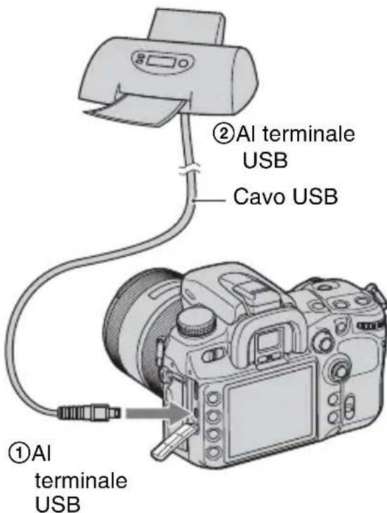 SONY Alpha DSLRA700Z - Fase 2: collegamento della fotocamera alla stampante - 1
