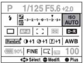 SONY Alpha DSLRA700Z - Comment utiliser la touche Fn (Fonction) - 1