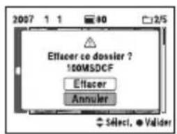 SONY Alpha DSLRA700Z - Pour effacer toutes les images du dossier - 1